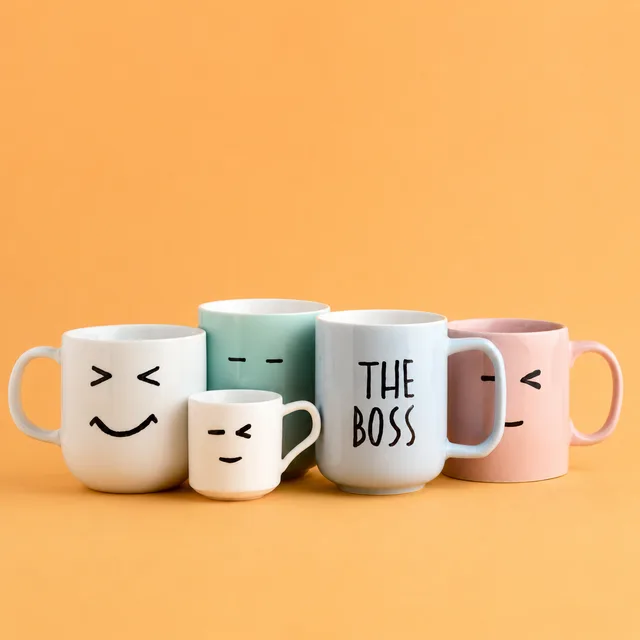 Custom printed mug set